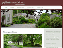 Tablet Screenshot of flemingtownhouse.ie